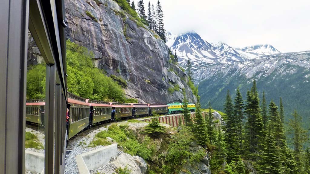 White Pass & Yukon train to Skagway, Alaska