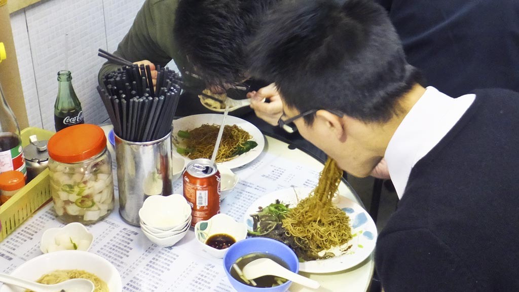 Noodle shop in Hong Kong