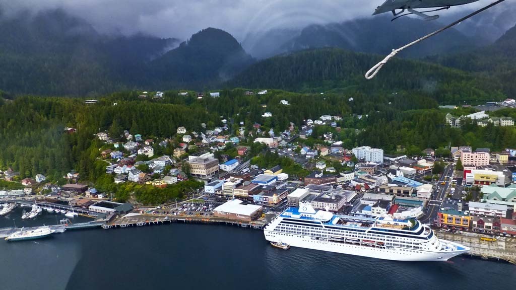 Ship in Ketchikan Alaska