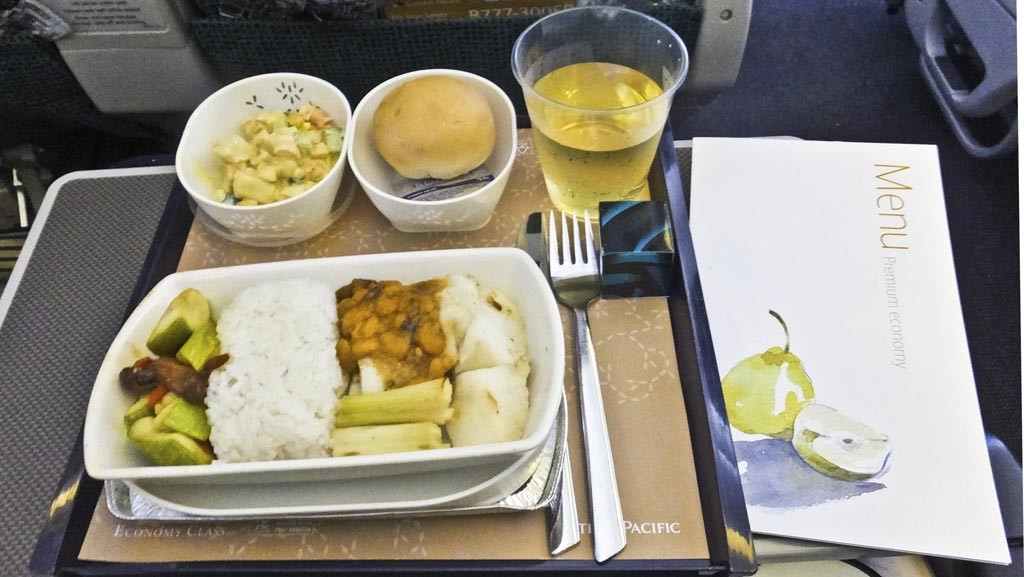 Meal on Cathay Pacific