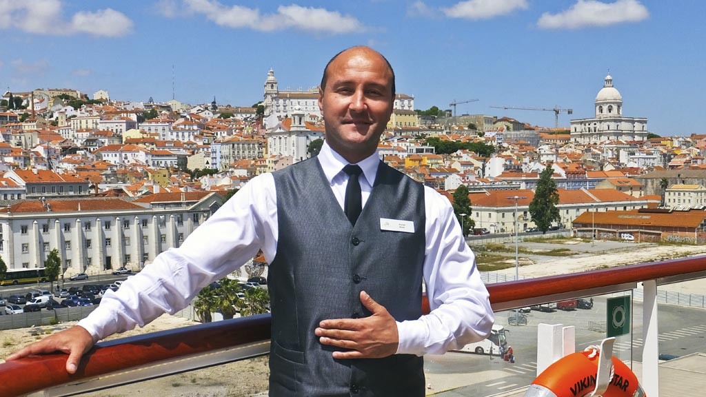 Waiter on Viking Star