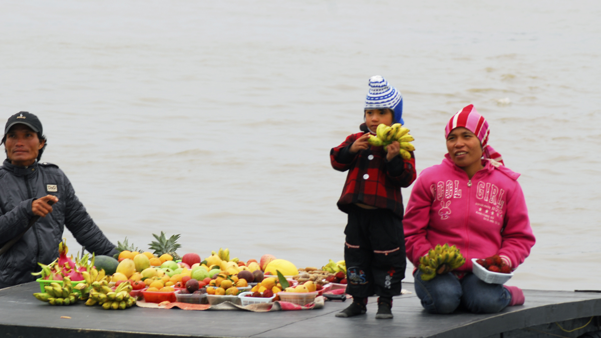 Fruit seller in Vietnam