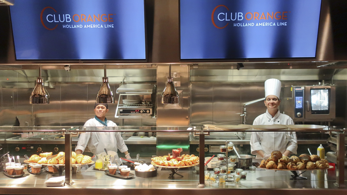 Club Orange chefs on Holland America